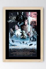 Star Wars 5 Çerçeveli Tablo - Uzay Savaşları Nostalji Eski Fim Posteri Tablo