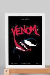 Venom Çerçeveli Tablo - Marvel Film Posteri Tablo