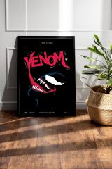 Venom Çerçeveli Tablo - Marvel Film Posteri Tablo
