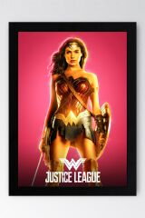 Adalet Birliği Wonder Woman Çerçeveli Tablo - Justice League Poster Tablo