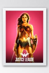 Adalet Birliği Wonder Woman Çerçeveli Tablo - Justice League Poster Tablo