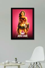 Adalet Birliği Wonder Woman Çerçeveli Tablo - Justice League Poster Tablo