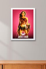 Adalet Birliği Wonder Woman Çerçeveli Tablo - Justice League Poster Tablo
