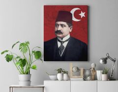 Talat Paşa Kanvas Tablo 40x55cm Talat Paşa Dekoratif Tablo