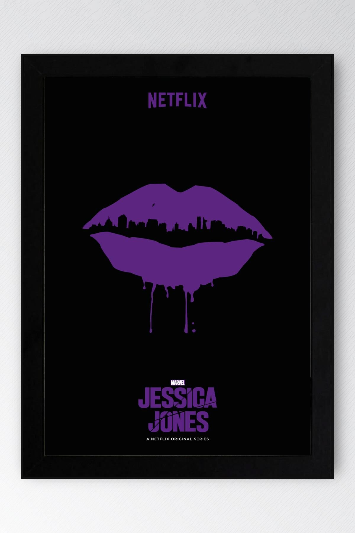 Jessica Jones Çerçeveli Tablo - Marvel Dizi Posteri Tablo