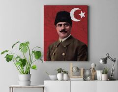 Kuşçubaşı Eşref Kanvas Tablo 40x55cm Kuşçubaşı Eşref Sencer Dekoratif Tablo