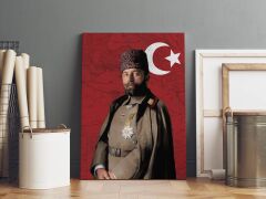 İttihat Terakki Paşaları Kanvas Tablo Seti 3 Adet 40x55cm Enver Paşa Talat Paşa Cemal Paşa