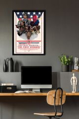 Captain America Çerçeveli Tablo - The First Avenger Marvel Poster Tablo