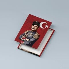 İttihat Terakki Sancağı Kanvas Tablo Seti 4'lü 40x55cm Enver Paşa Talat Paşa Cemal Paşa İttihat Bayrağı