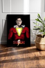 Shazam Çerçeveli Tablo - Shazam Fim Posteri Tablo