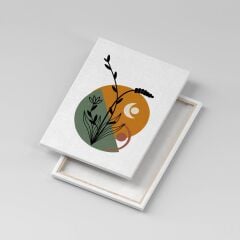 Minimalist Kanvas Duvar Tablosu 3'lü Tablo Seti 40X55cm Botanical Flowers Canvas