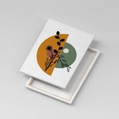 Minimalist Kanvas Duvar Tablosu 3'lü Tablo Seti 40X55cm Botanical Flowers Canvas