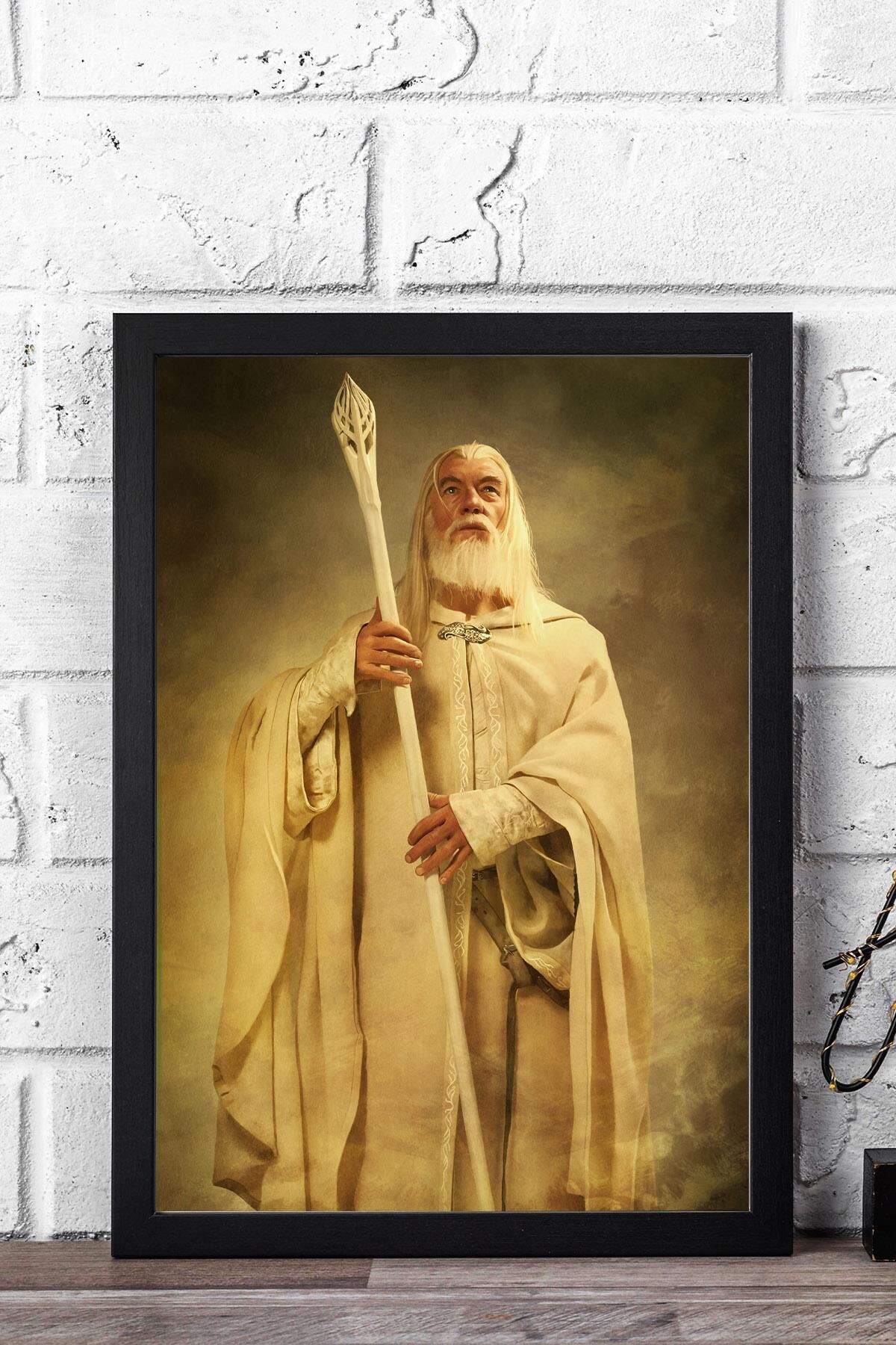 Yüzüklerin Efendisi Gandalf Çerçeveli Tablo - Film Posteri Tablo