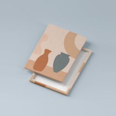 Minimal Kanvas Duvar Tablosu 3'lü Tablo Seti 40x55cm Botanical Flowers Canvas