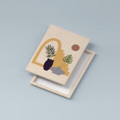 Bohem Minimal Kanvas Duvar Tablosu 3'lü Tablo Seti 40x55cm Boho Soyut Canvas