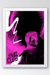 Fight Club Çerçeveli Tablo - Dövüş Kulübü Film Posteri Tablo