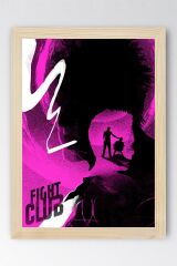 Fight Club Çerçeveli Tablo - Dövüş Kulübü Film Posteri Tablo