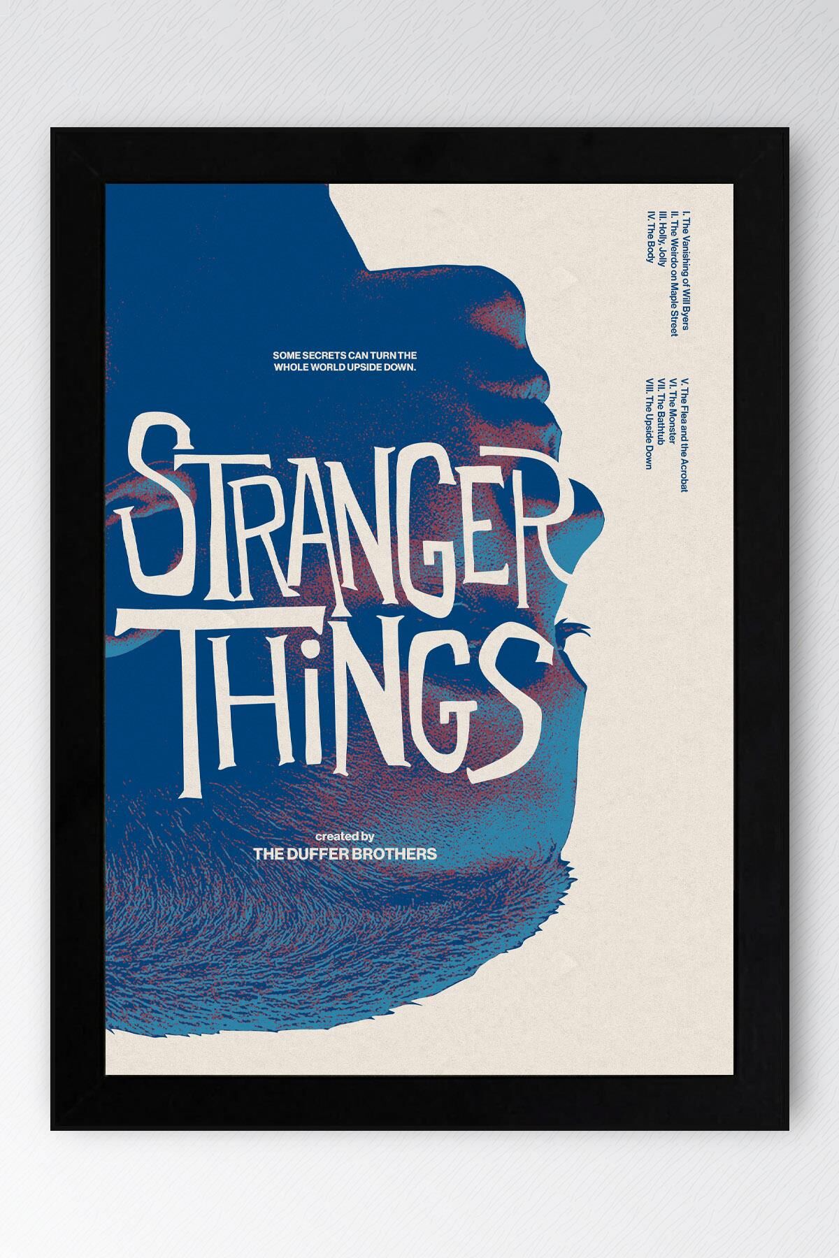 Stranger Things Çerçeveli Tablo - Dizi Posteri Tablo