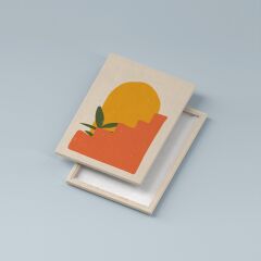 Bohem Soyut Kanvas Duvar Tablosu 3'lü Tablo Seti 40x55cm Boho Minimalist Canvas