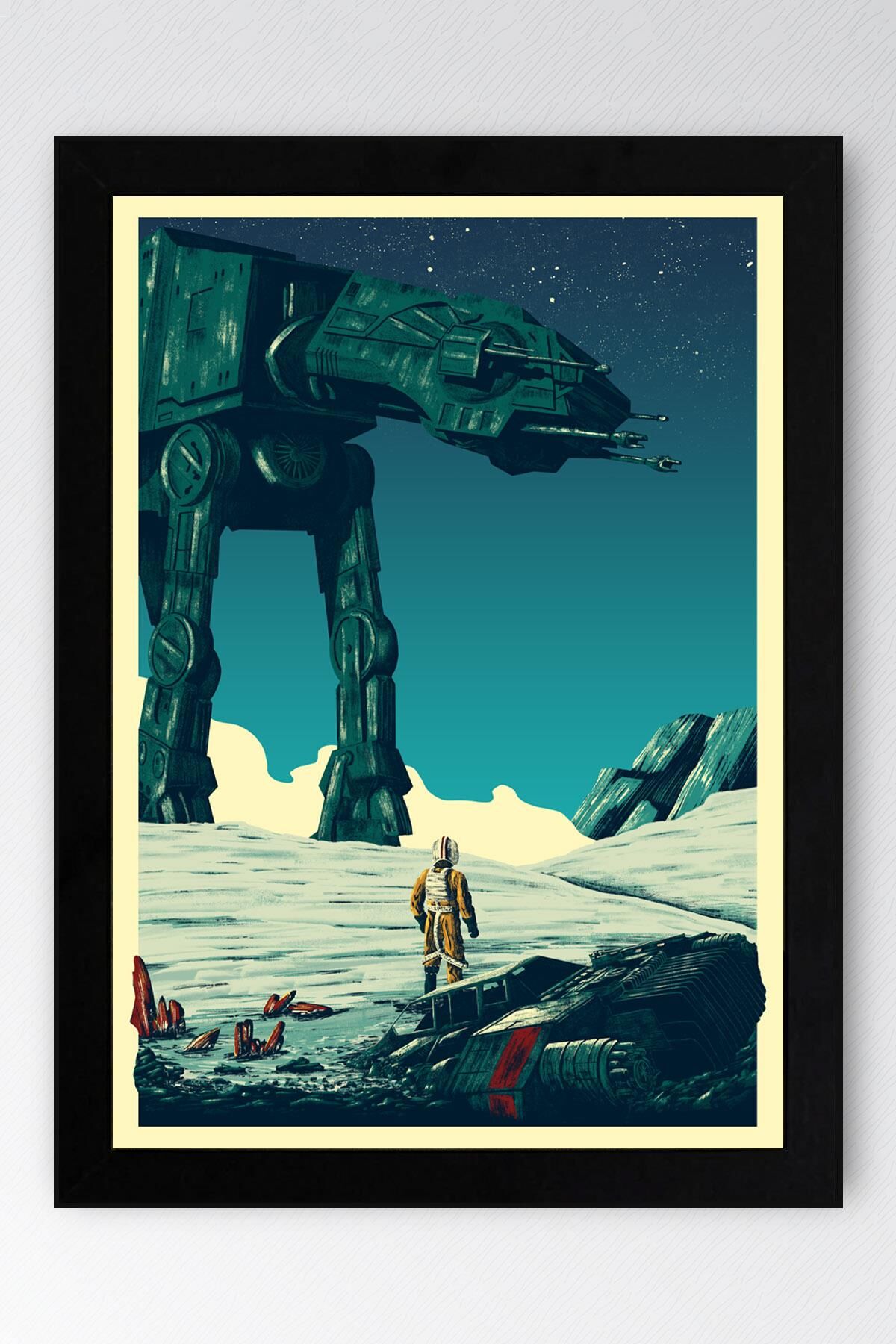 Star Wars Çerçeveli Tablo - Uzay Savaşları Fim Posteri Tablo