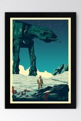 Star Wars Çerçeveli Tablo - Uzay Savaşları Fim Posteri Tablo