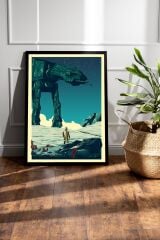 Star Wars Çerçeveli Tablo - Uzay Savaşları Fim Posteri Tablo