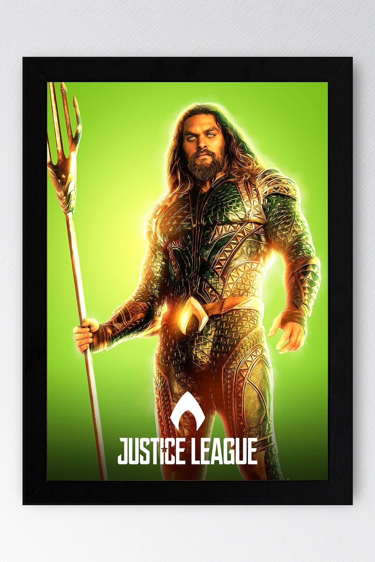 Adalet Birliği Aquaman Çerçeveli Tablo - Justice League Poster Tablo