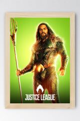Adalet Birliği Aquaman Çerçeveli Tablo - Justice League Poster Tablo