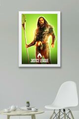 Adalet Birliği Aquaman Çerçeveli Tablo - Justice League Poster Tablo