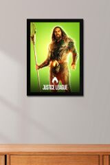 Adalet Birliği Aquaman Çerçeveli Tablo - Justice League Poster Tablo