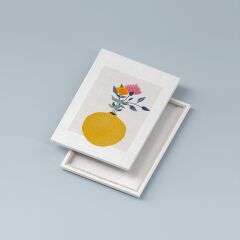 Bohem Kır Çiçekleri Kanvas Duvar Tablosu 3'lü Tablo Seti 40x55cm Minimal Floral Canvas