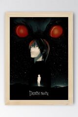 Death Note Çerçeveli Tablo - Ölüm Defteri Manga Anime Poster Tablo