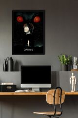 Death Note Çerçeveli Tablo - Ölüm Defteri Manga Anime Poster Tablo