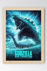 Godzilla King Of The Monsters Çerçeveli Tablo - Film Posteri Tablo