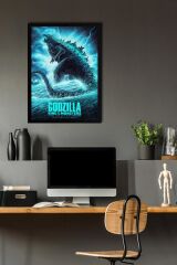 Godzilla King Of The Monsters Çerçeveli Tablo - Film Posteri Tablo