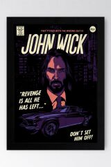 John Wick Çerçeveli Tablo - Film Posteri Tablo