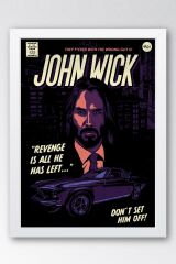 John Wick Çerçeveli Tablo - Film Posteri Tablo