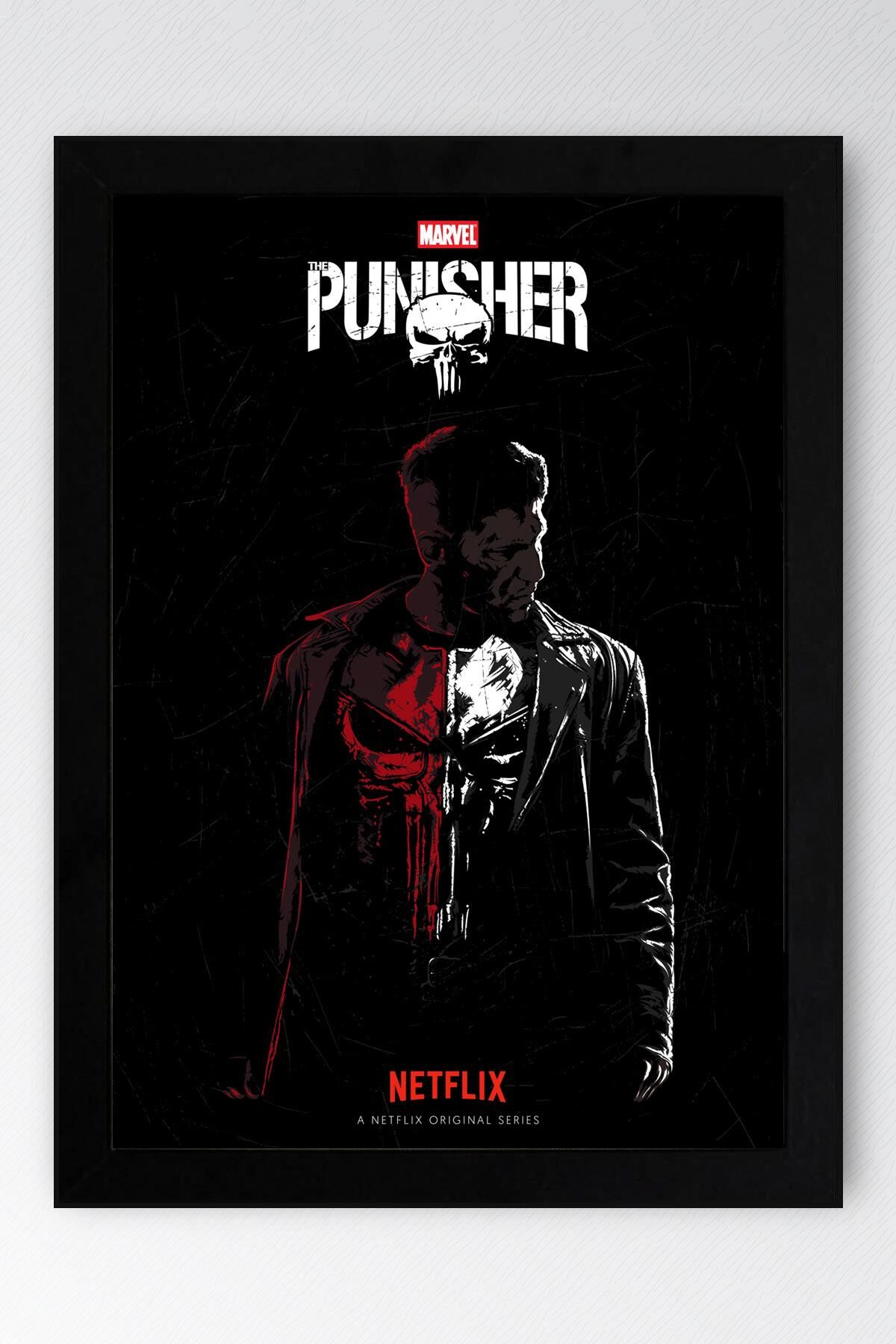 The Punisher Çerçeveli Tablo - Marvel Dizi Posteri Tablo