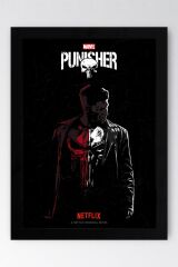 The Punisher Çerçeveli Tablo - Marvel Dizi Posteri Tablo