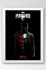 The Punisher Çerçeveli Tablo - Marvel Dizi Posteri Tablo