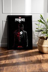 The Punisher Çerçeveli Tablo - Marvel Dizi Posteri Tablo