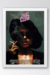Fight Club Çerçeveli Tablo - Dövüş Kulübü Film Posteri Tablo