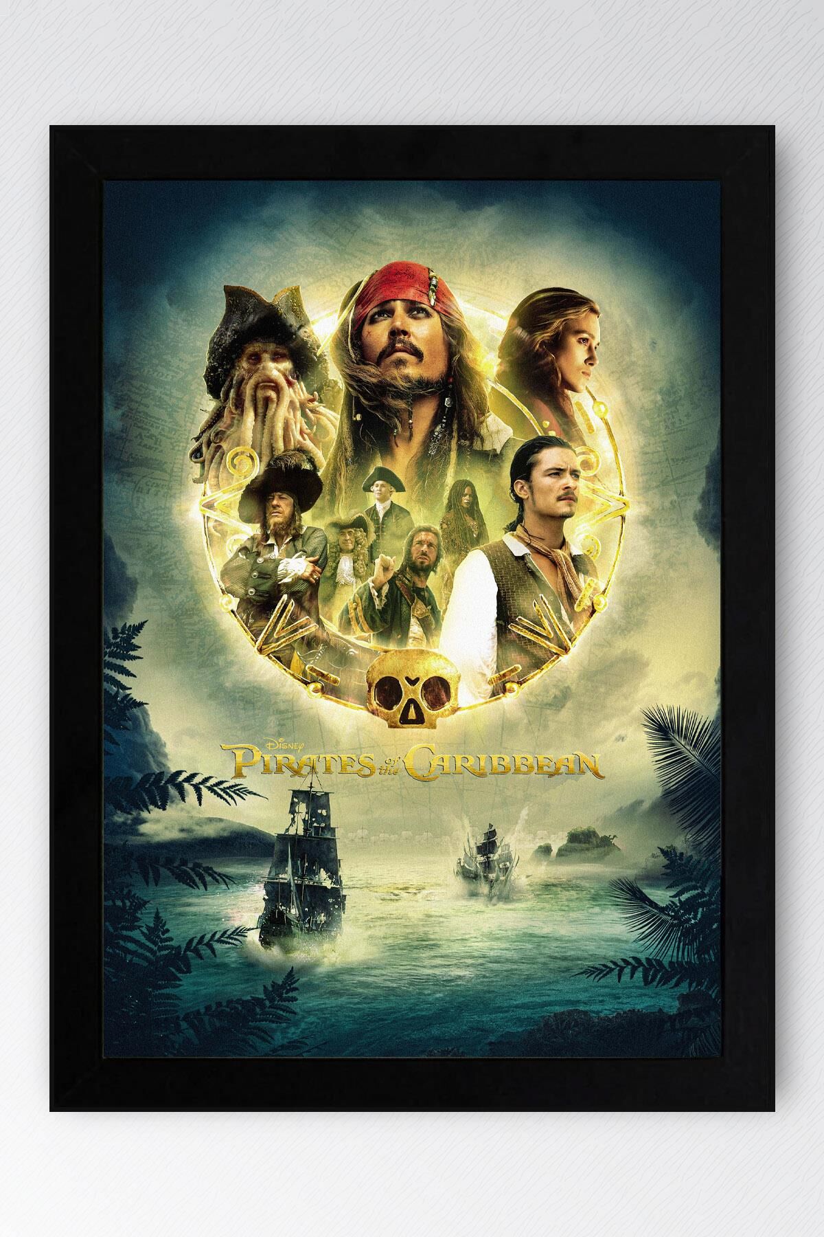 Karayip Korsanları Çerçeveli Tablo - Film Posteri Tablo