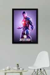 Adalet Birliği Cyborg Çerçeveli Tablo - Justice League Poster Tablo