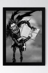 Death Note Çerçeveli Tablo - Ölüm Defteri Manga Anime Poster Tablo