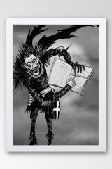Death Note Çerçeveli Tablo - Ölüm Defteri Manga Anime Poster Tablo