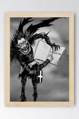 Death Note Çerçeveli Tablo - Ölüm Defteri Manga Anime Poster Tablo