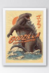 Godzilla King Of The Monsters Çerçeveli Tablo - Film Posteri Tablo