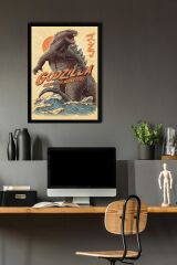Godzilla King Of The Monsters Çerçeveli Tablo - Film Posteri Tablo