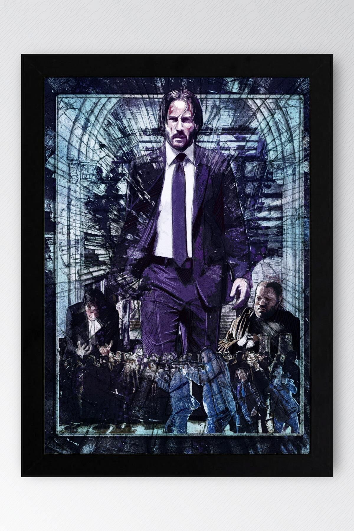 John Wick Çerçeveli Tablo - Film Posteri Tablo